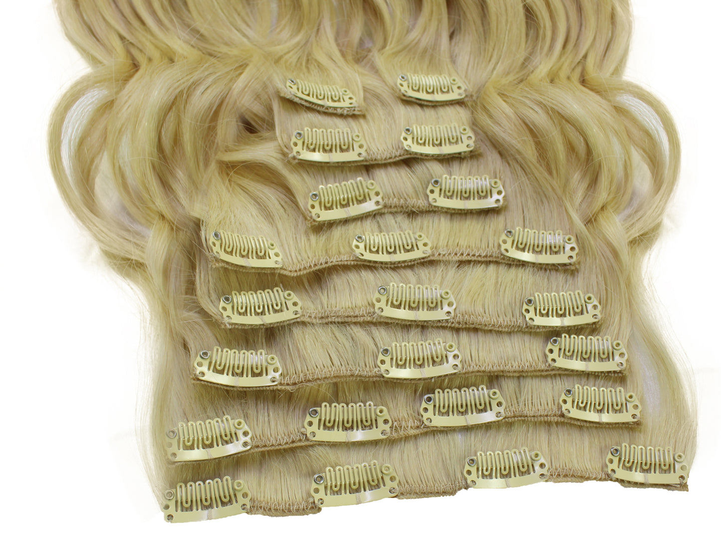 STYLNHAIR Clip in Hair Expansions Human Hair, 18-inch Human Hair Expansions Straight Human Hair Clip in Expansions Skin Weft Expansions,Multiple Color Option