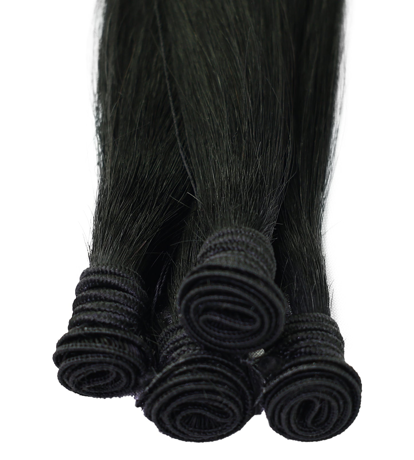 STYLNHAIR Single HT Weft Human Hair Extensions, 14" Length, 11" Width, Straight Hair Extension with Multiple Color Options