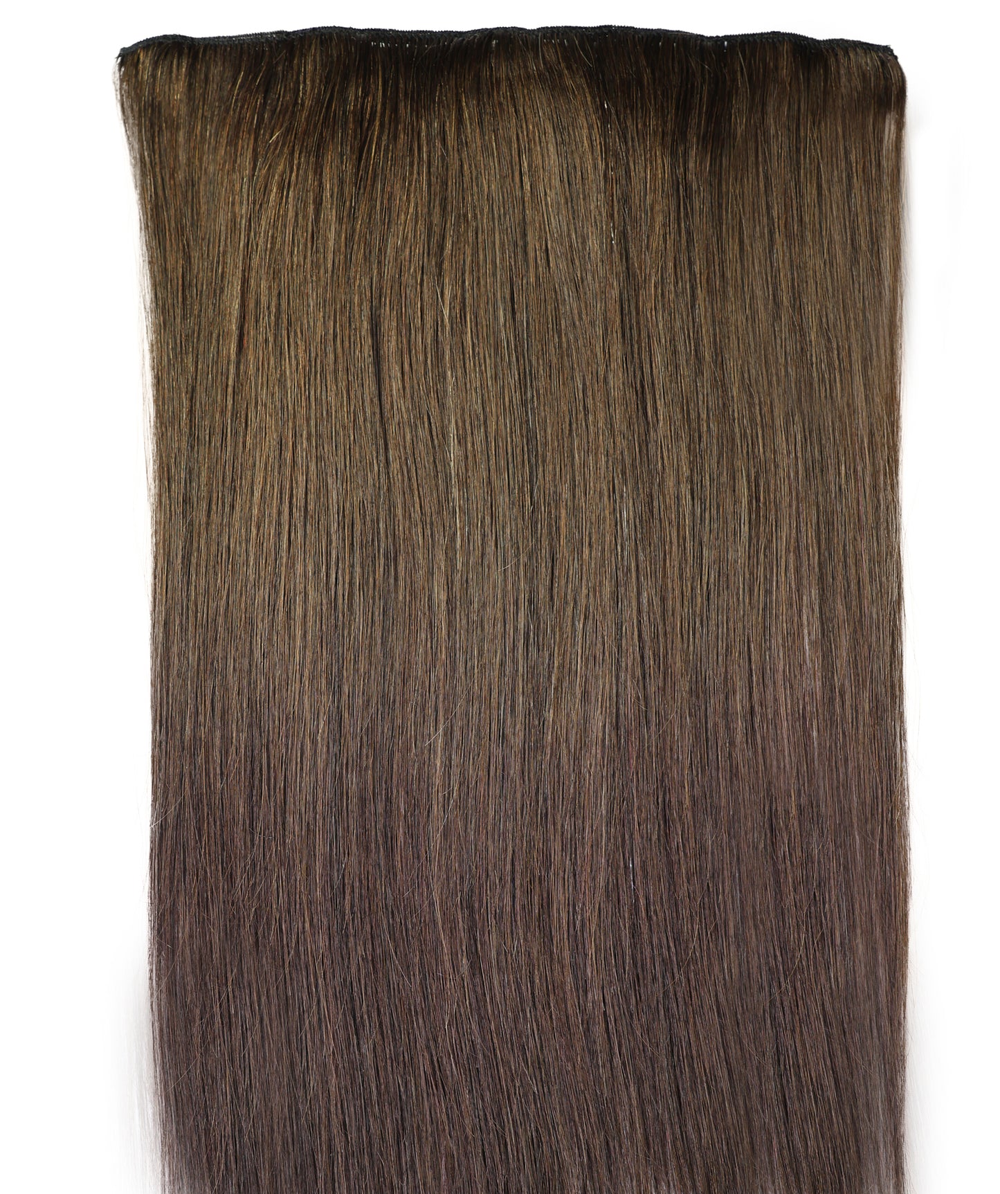 STYLNHAIR Clip in 7pcs 100% Human Hair, 16-18-inch Straight Skin Weft Extensions