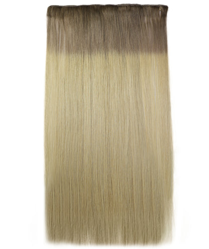 STYLNHAIR Clip in 7pcs 100% Human Hair, 16-18-inch Straight Skin Weft Extensions